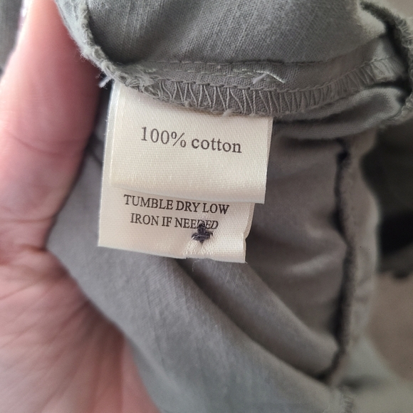 Dylan Brand Military Safari Inspired Button Up Tie Collared Romper Jumpsuit - Picture 5 of 5